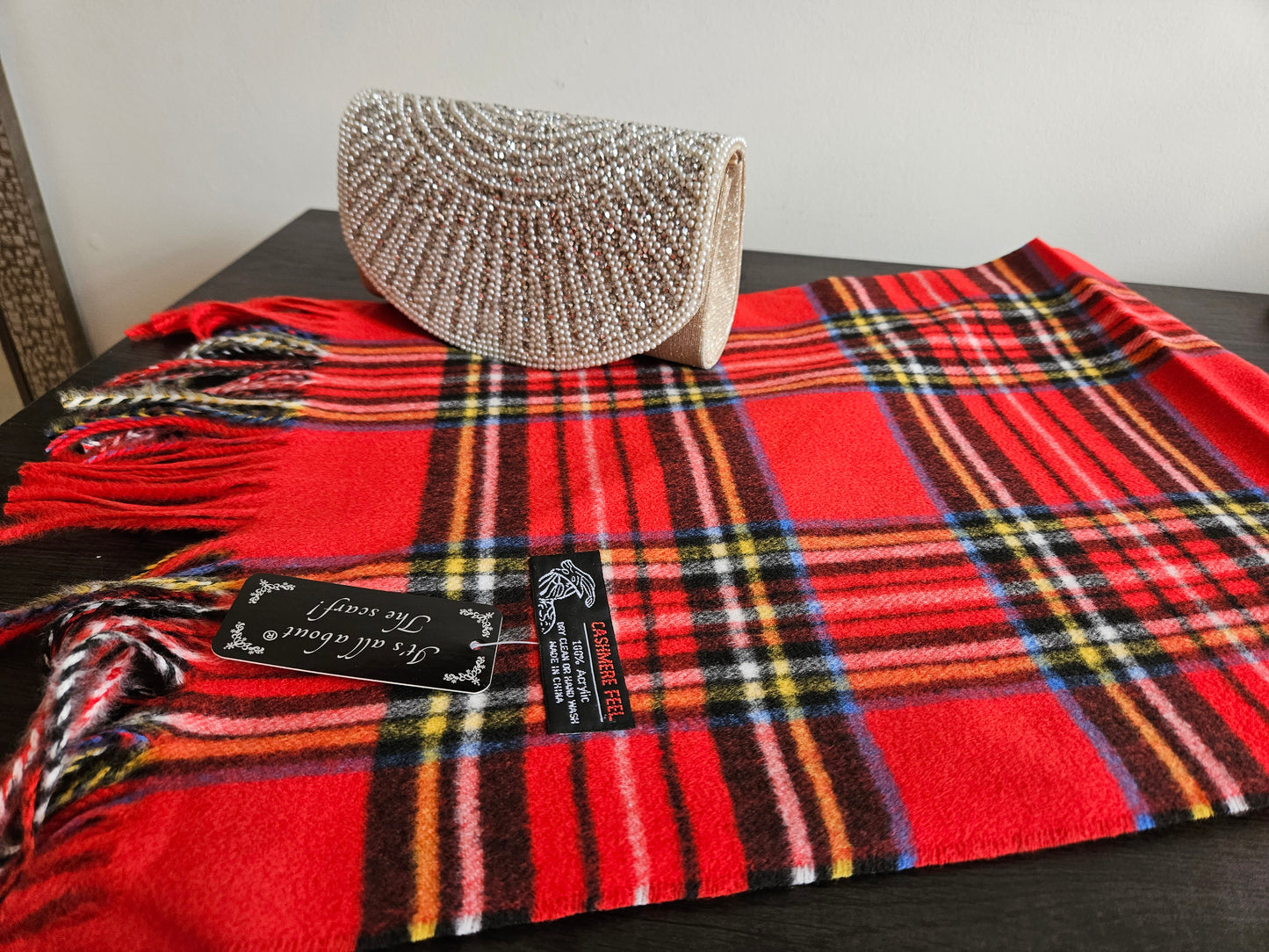 Cashmere Feel Classic Scarf Red