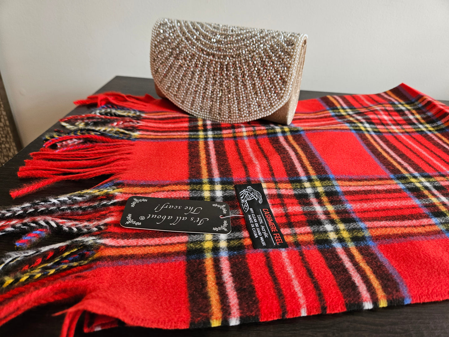 Cashmere Feel Classic Scarf Red