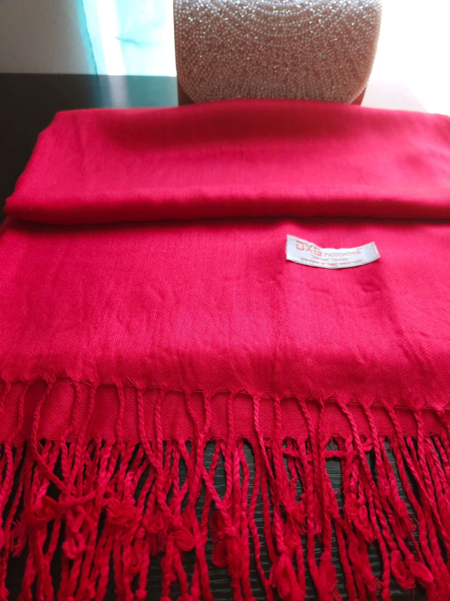 Red Solid Pashmina Scarf/Shawl