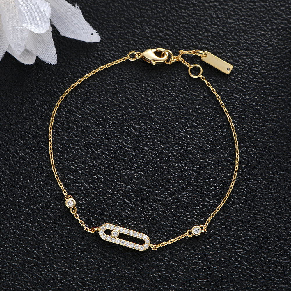 Classic Zirconia Eye Geometric Zirconia Bracelet