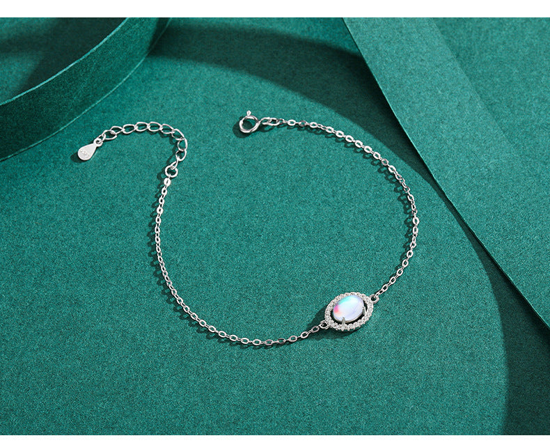 Sterling Silver Moonstone Bracelet