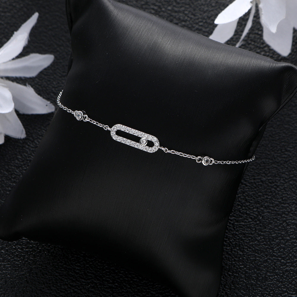 Classic Zirconia Eye Geometric Zirconia Bracelet
