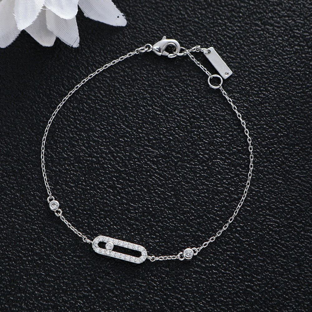 Classic Zirconia Eye Geometric Zirconia Bracelet