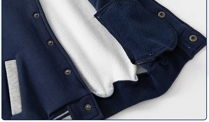 Kids Fleece Baseball Jackets for Boys