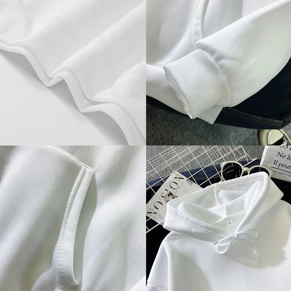 Mens Autumn Fashion Solid Color Sweatshirt Hoodie