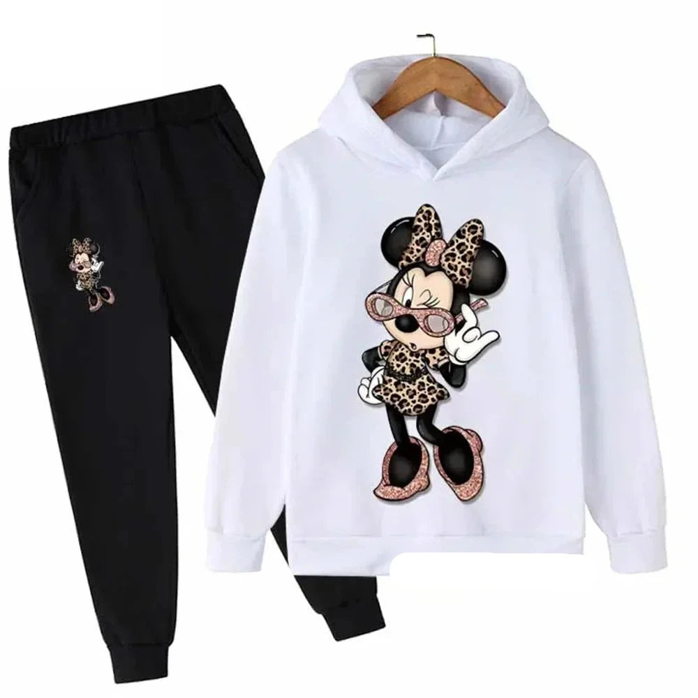 Children Baby Minnie Mouse Hoodies Boys Girls Clothing Sets