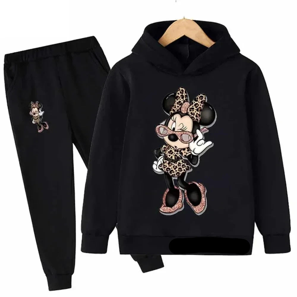 Children Baby Minnie Mouse Hoodies Boys Girls Clothing Sets