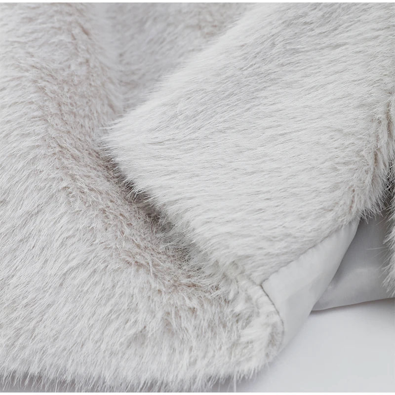 Faux Fur Pocket Jacket for women