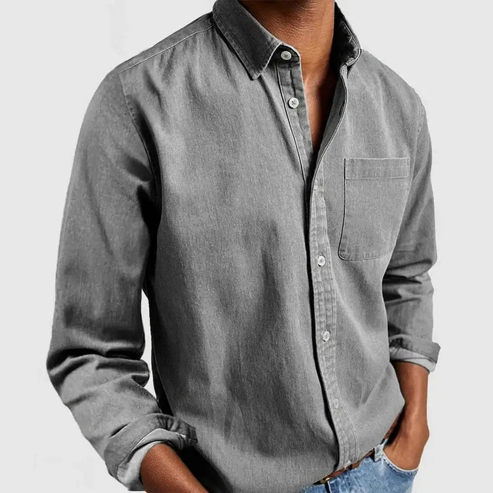 Retro Mid-length Shirt for Men