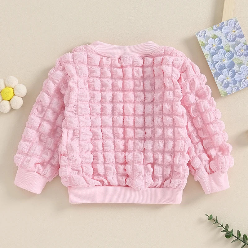 Baby Girl Sweater Knitted Long Sleeve Toddler Sweatshirt