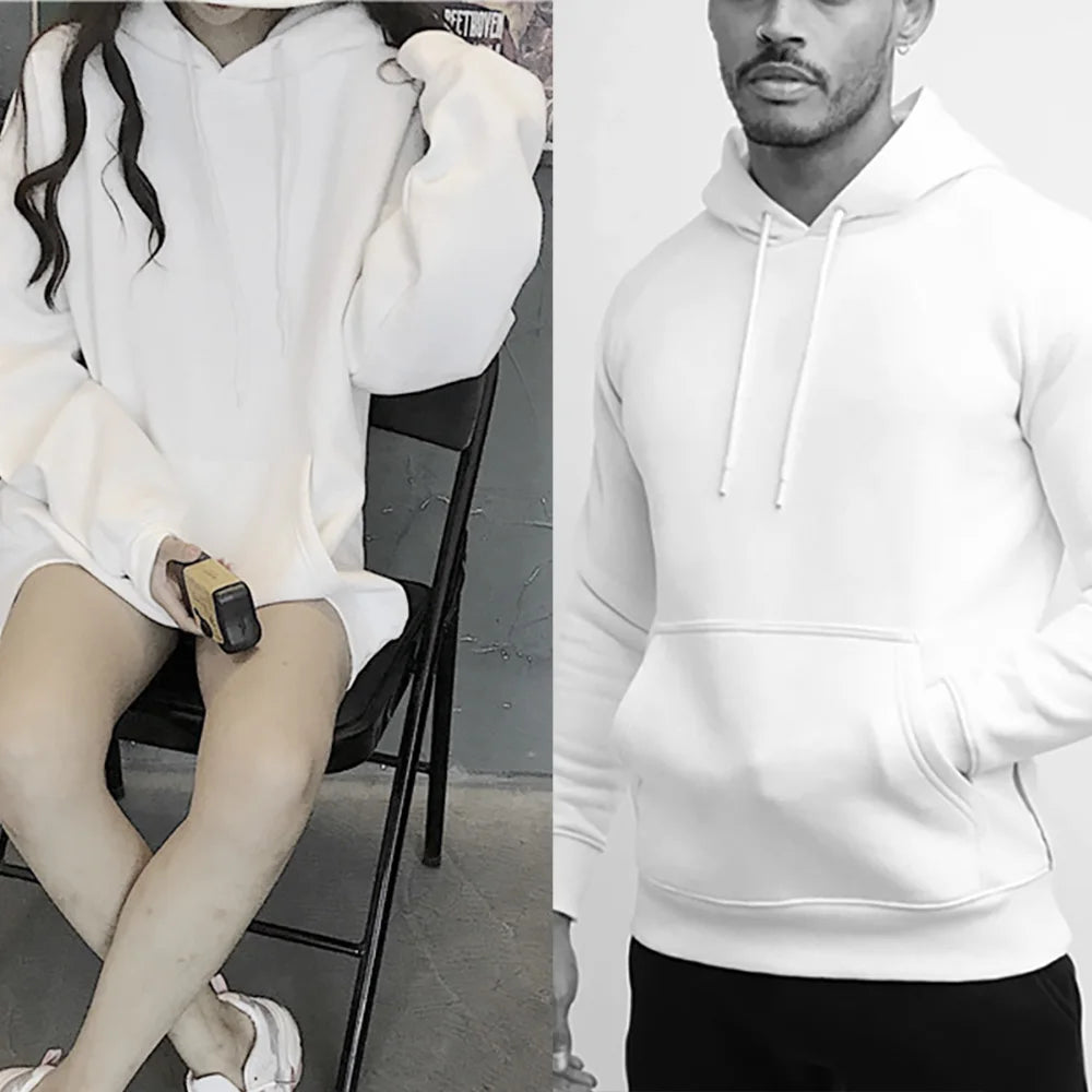 Mens Autumn Fashion Solid Color Sweatshirt Hoodie