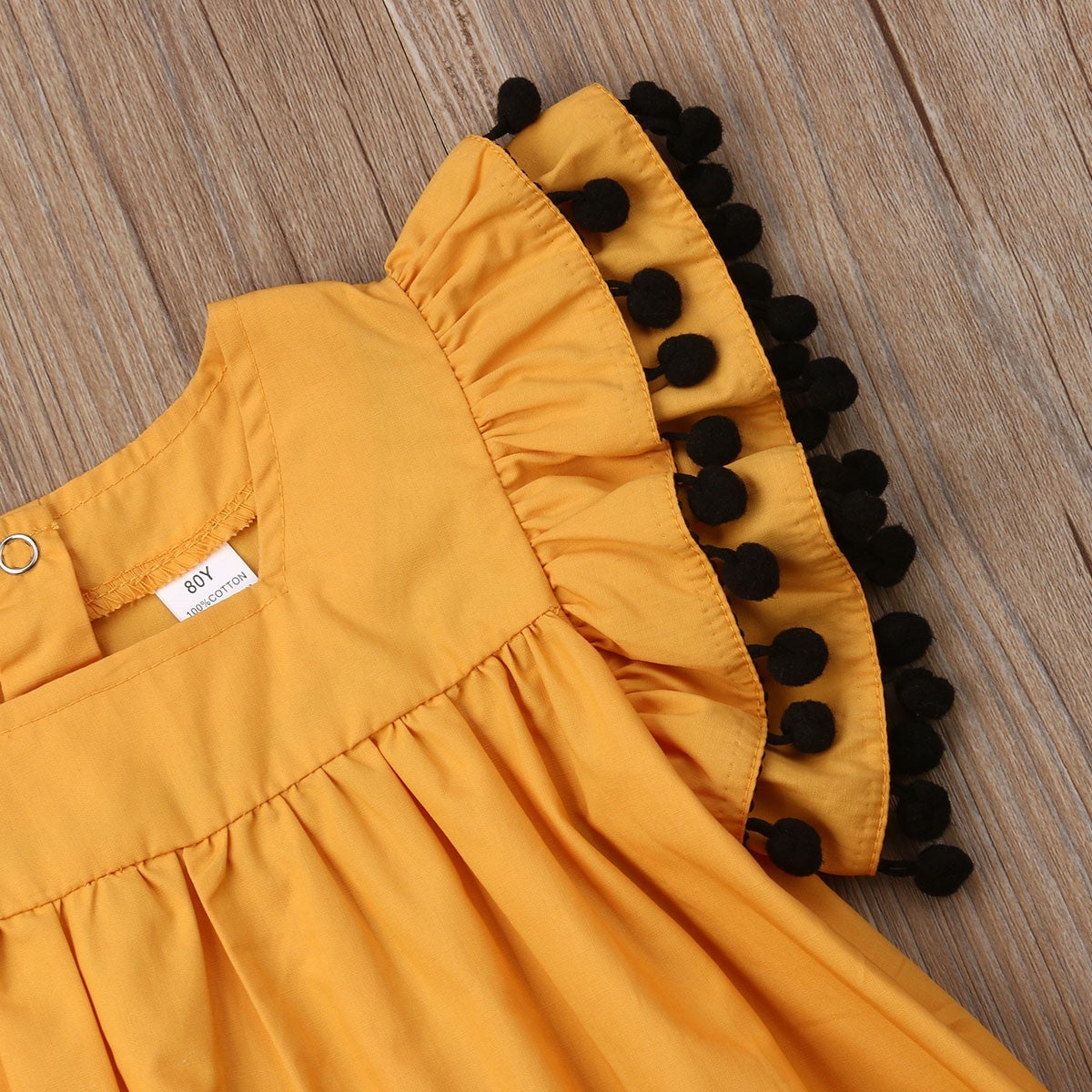 Orange Sleeveless Girls Dress