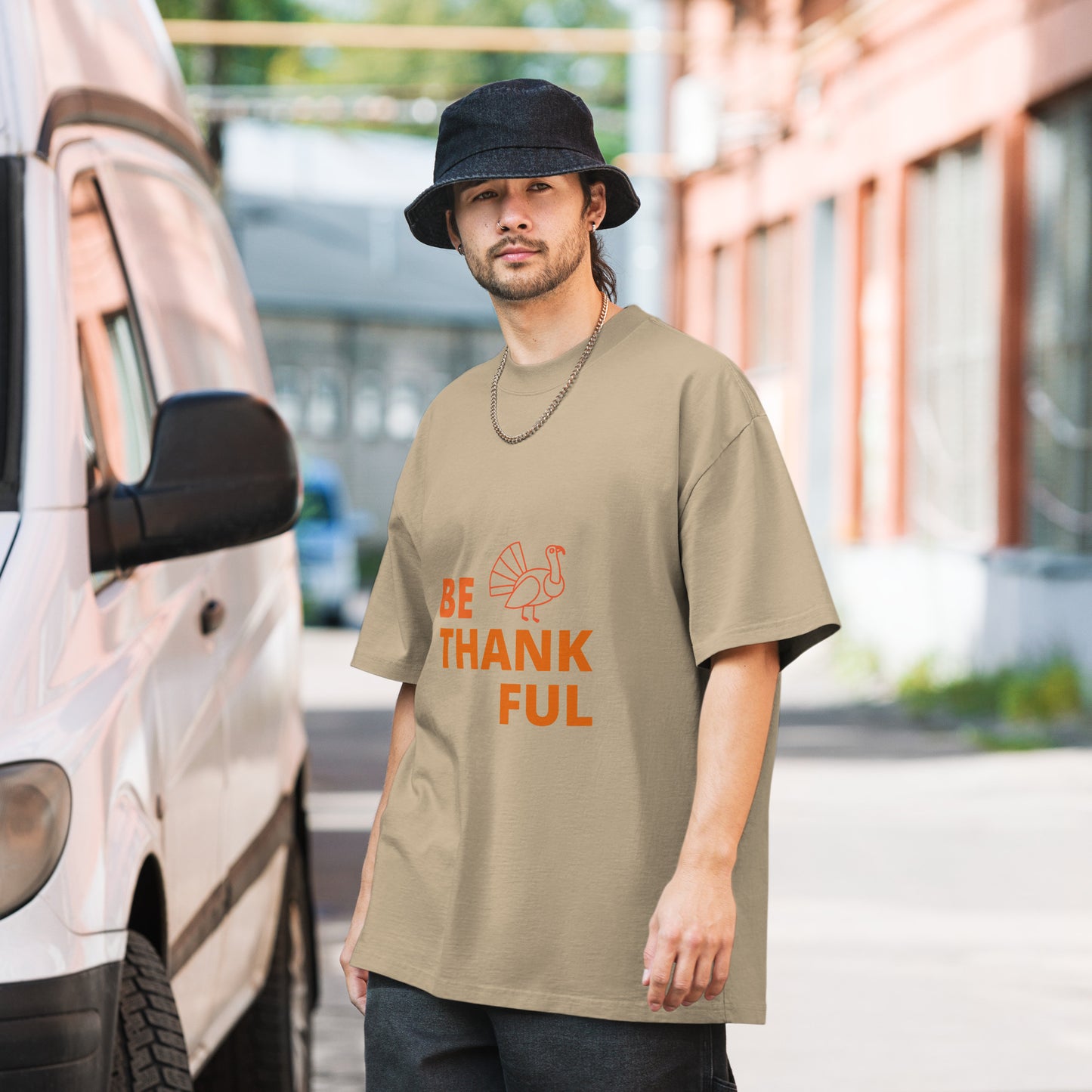 Oversized Faded Thanksgiving T-shirt