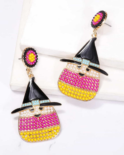 Witch's Hat Shape Synthetic Pearl Dangle Earrings