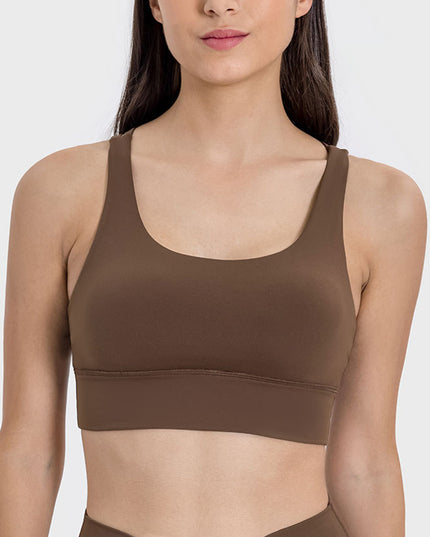 Millennia Crisscross Scoop Neck Active Tank