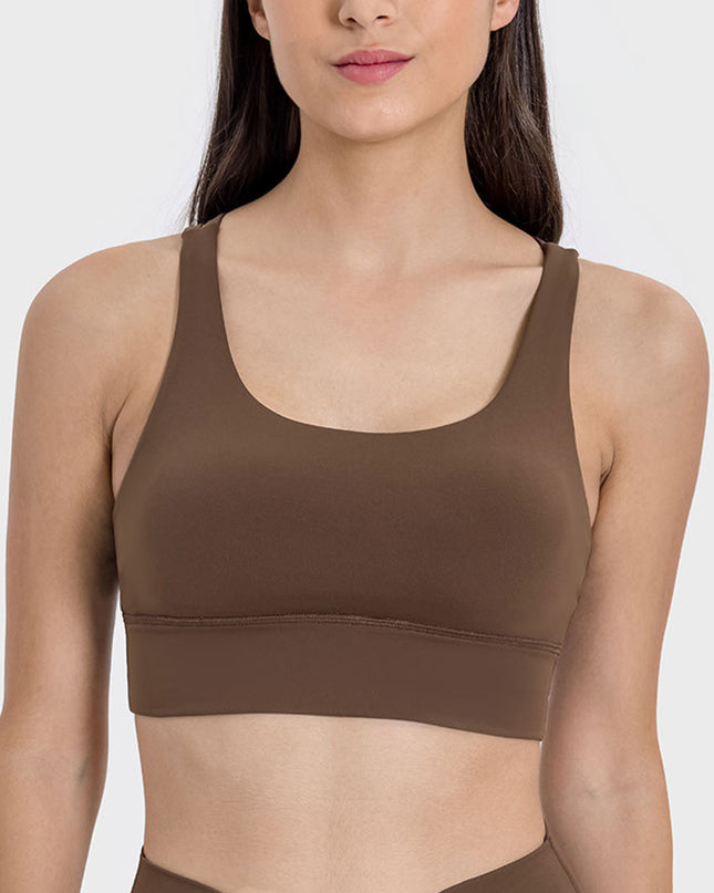 Millennia Crisscross Scoop Neck Active Tank
