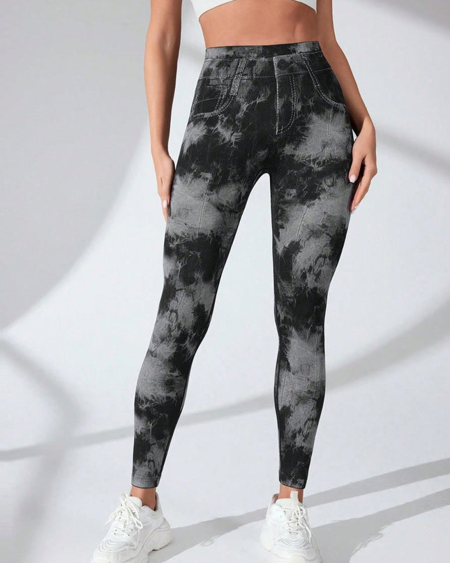 Tie-Dye High Waist Active Leggings