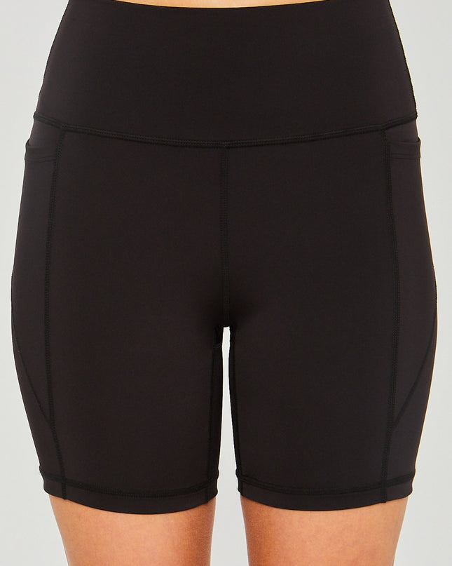 Love Tree High Waist Seam Detail Active Shorts