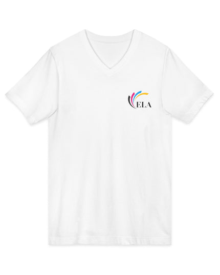 Unisex Jersey Short Sleeve V-Neck Tee