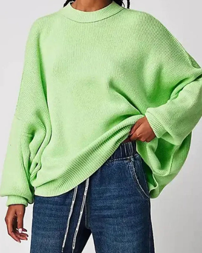 Round Neck Long Sleeve Sweater
