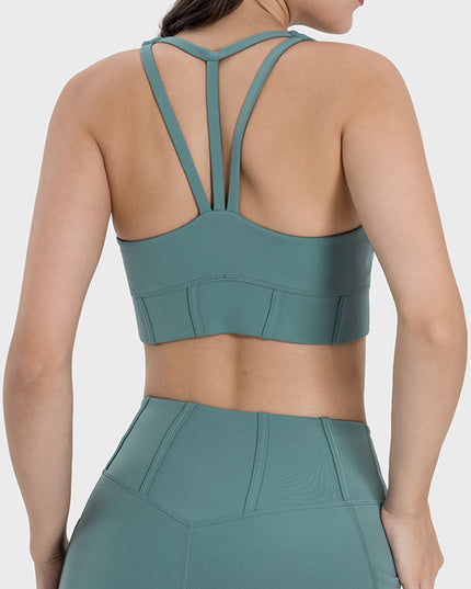 Millennia Square Neck Wide Strap Active Tank
