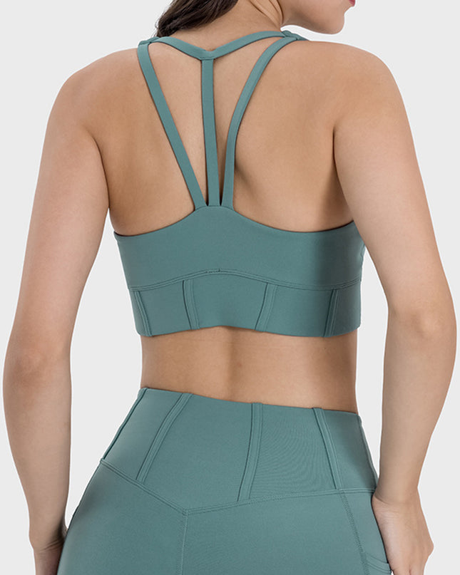 Millennia Square Neck Wide Strap Active Tank