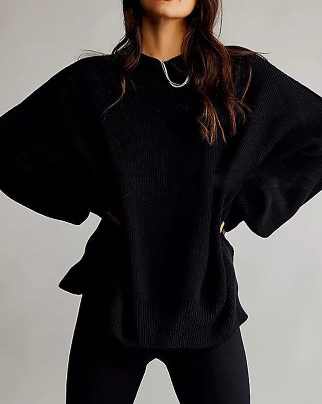 Round Neck Long Sleeve Sweater