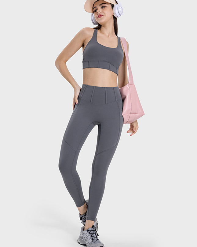 Millennia Square Neck Wide Strap Active Tank