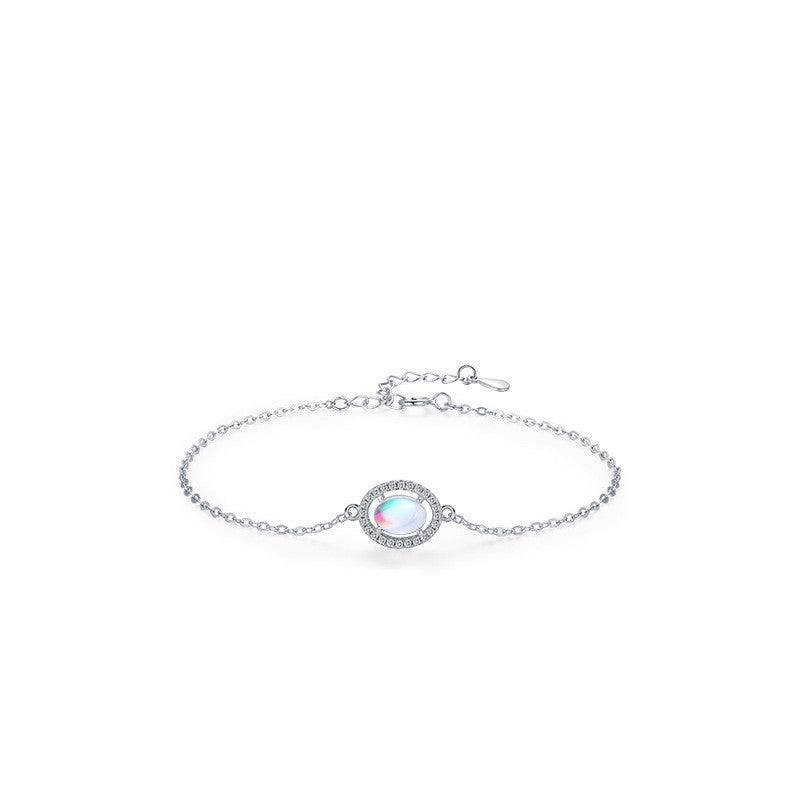 Sterling Silver Moonstone Bracelet