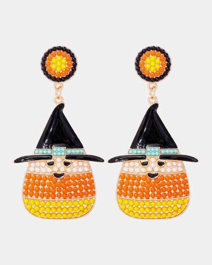 Witch's Hat Shape Synthetic Pearl Dangle Earrings