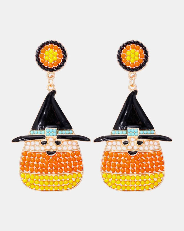 Witch's Hat Shape Synthetic Pearl Dangle Earrings