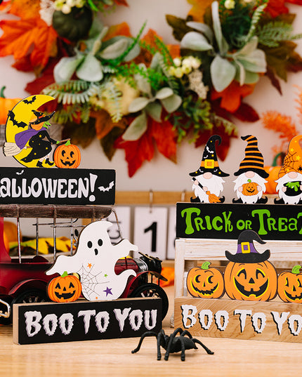 Assorted 2-Piece Halloween Element Ornaments