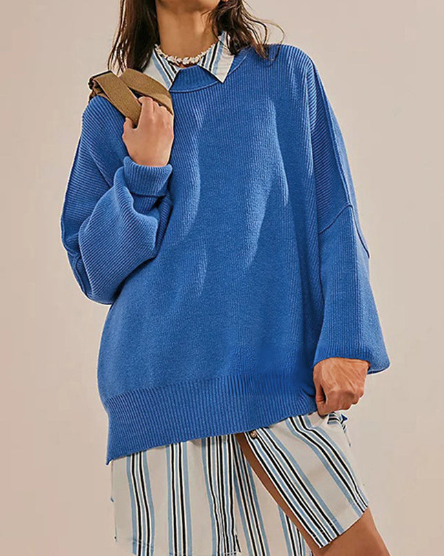 Round Neck Long Sleeve Sweater