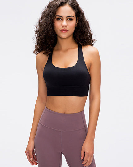 Millennia Crisscross Scoop Neck Active Tank