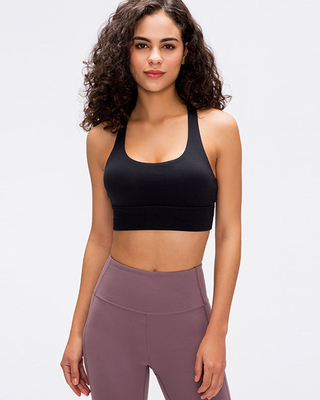 Millennia Crisscross Scoop Neck Active Tank