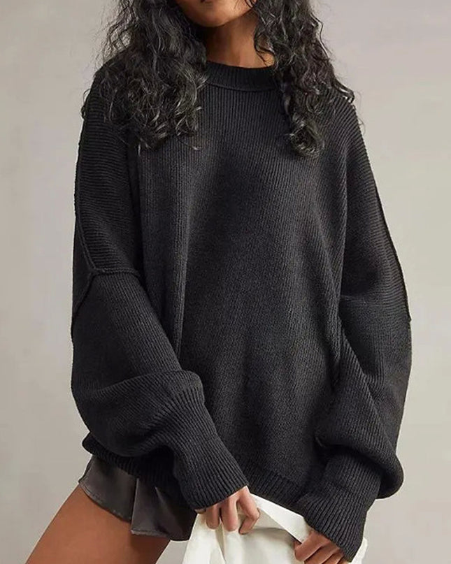 Round Neck Long Sleeve Sweater