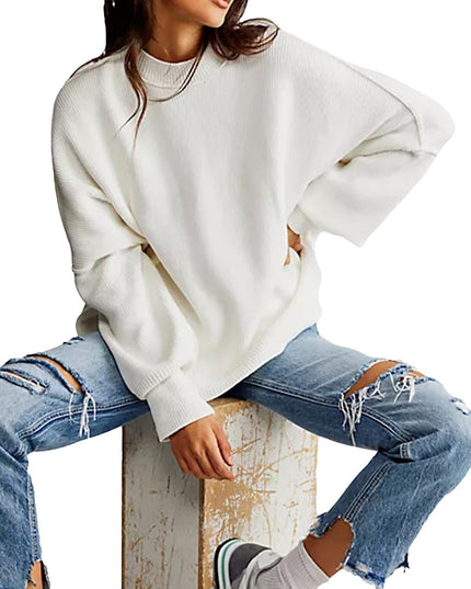 Round Neck Long Sleeve Sweater