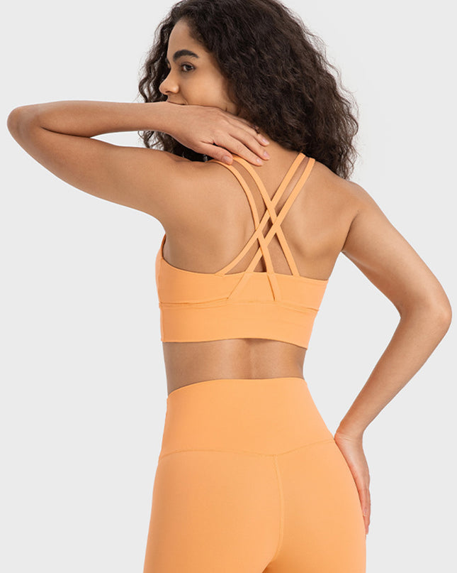 Millennia Crisscross Scoop Neck Active Tank