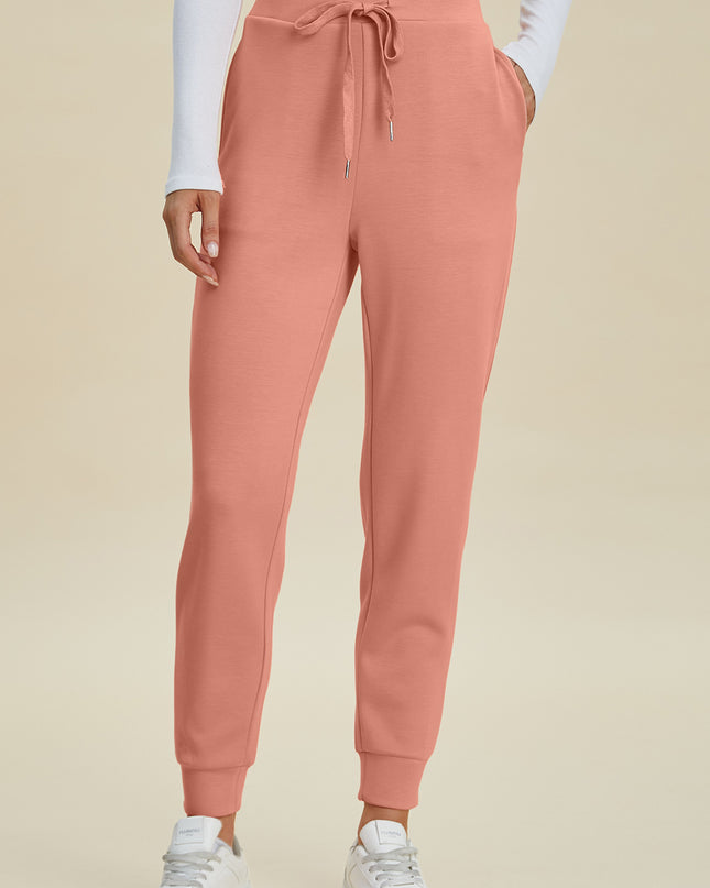 Basic Bae Full Size Air Scuba Drawstring High Waist Joggers