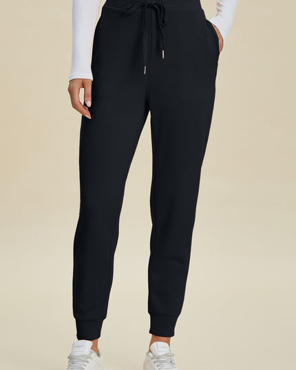 Basic Bae Full Size Air Scuba Drawstring High Waist Joggers