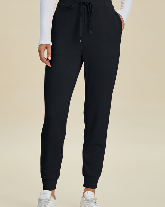 Basic Bae Full Size Air Scuba Drawstring High Waist Joggers