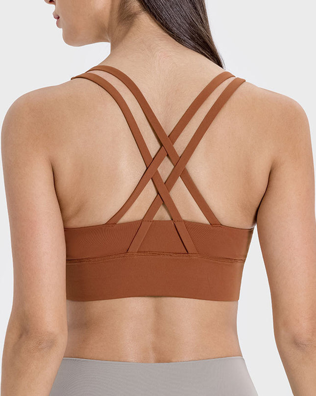 Millennia Crisscross Scoop Neck Active Tank