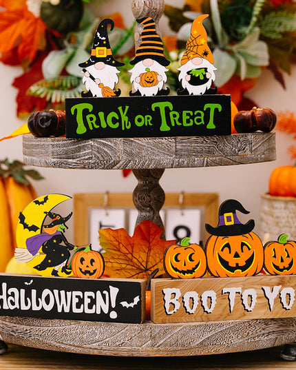 Assorted 2-Piece Halloween Element Ornaments