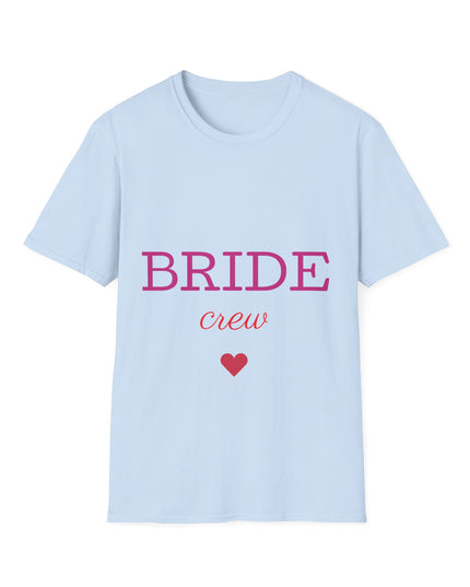 Bridal Crew T-Shirt, Perfect for Wedding Parties, Bridal Showers, Matching Outfits, Celebrating Love, Comfortable Wear