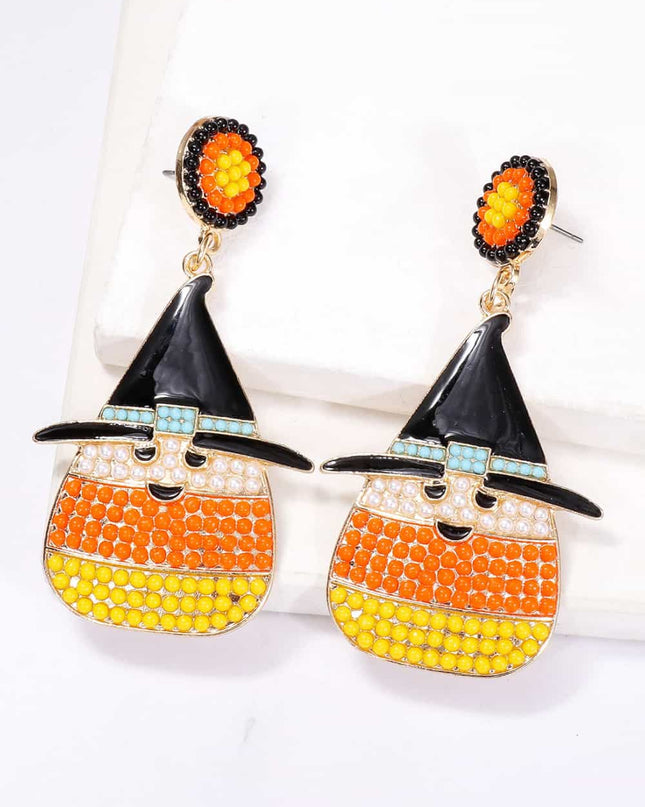 Witch's Hat Shape Synthetic Pearl Dangle Earrings