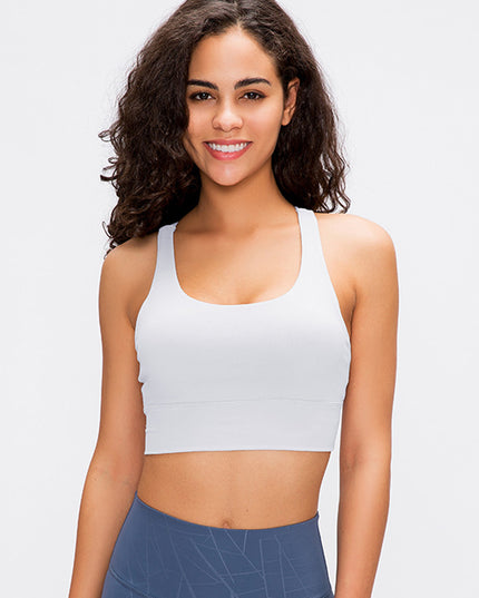 Millennia Crisscross Scoop Neck Active Tank