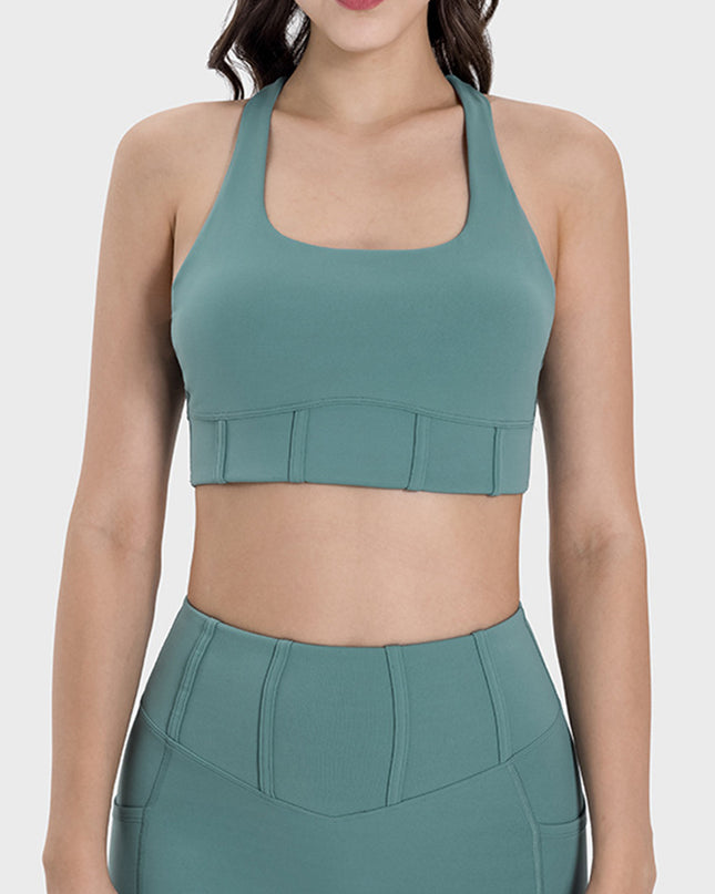 Millennia Square Neck Wide Strap Active Tank