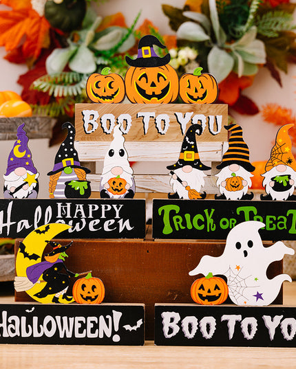 Assorted 2-Piece Halloween Element Ornaments