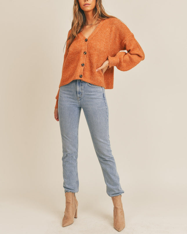MABLE Long Sleeve Button Down Sweater Cardigan