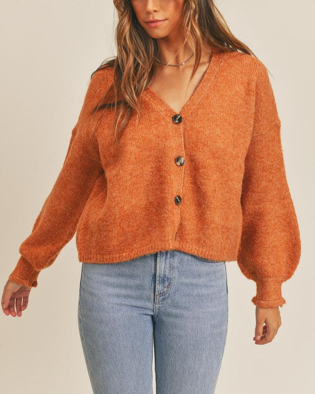 MABLE Long Sleeve Button Down Sweater Cardigan
